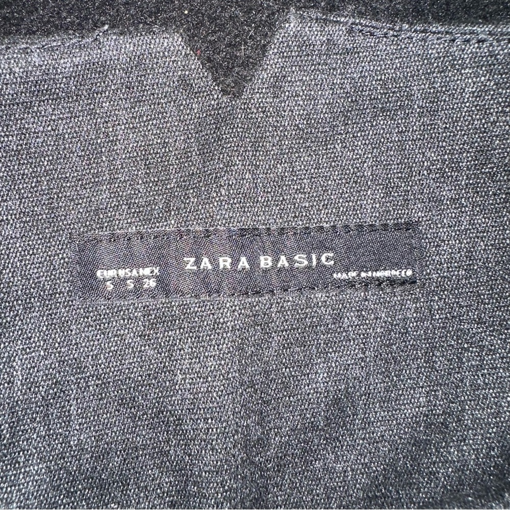 Zara Basic Charcoal Gray High Waisted Pencil Skir… - image 6